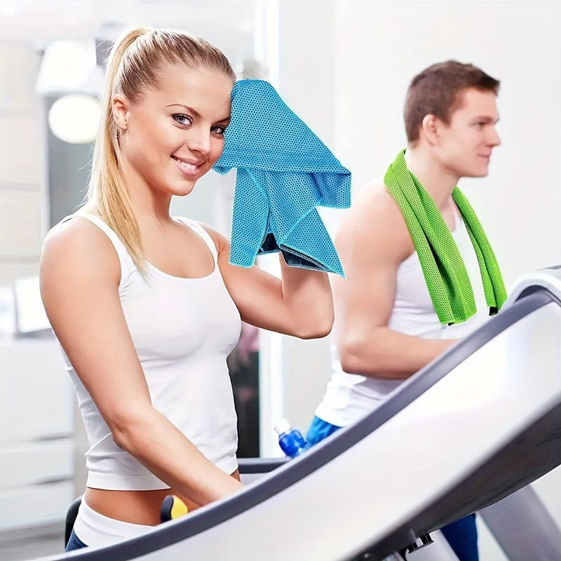 Quick-Drying Sports Towel with Storage Box and Cooling Ice Blanket for Outdoor Fitness and Camping Christmas Gift