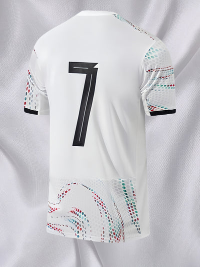 3pcs Football Uniform Set, Size 7 Men'S Football Uniform Set, 1 Football Top, 1 Football Shorts, 1 Pair of Football Socks. Football Basketball Running Sportswear Set