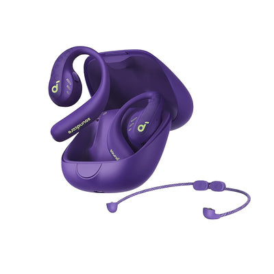 Soundcore AeroFit Pro Wireless Earbuds, Open-Ear Design for Comfortable Long-Term Wear, Strong Sound Quality, 2-in-1 Use, Built-in Microphone, 16.2mm Speakers, USB-C Charging, Ideal for Running and Outdoor Activities, Outdoor