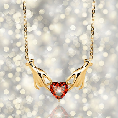 Creative Fashion Elegant Heart Shaped Pendant Necklace Decoration Accessories Girls Festival Birthday Confession Gift