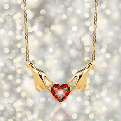 Creative Fashion Elegant Heart Shaped Pendant Necklace Decoration Accessories Girls Festival Birthday Confession Gift