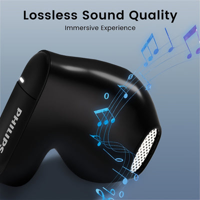 For Philips True Wireless BT Earbuds - Noise Cancelling HiFi Sound, In-Ear Headset with Mic, Sweat-Resistant, Touch Control, USB-C Charging, Compatible with iOS & Android Devices, Sports & Fitness, TAT2169, Wireless Headphone
