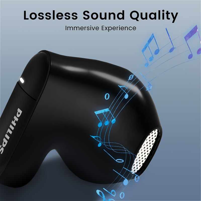 For Philips True Wireless BT Earbuds - Noise Cancelling HiFi Sound, In-Ear Headset with Mic, Sweat-Resistant, Touch Control, USB-C Charging, Compatible with iOS & Android Devices, Sports & Fitness, TAT2169, Wireless Headphone
