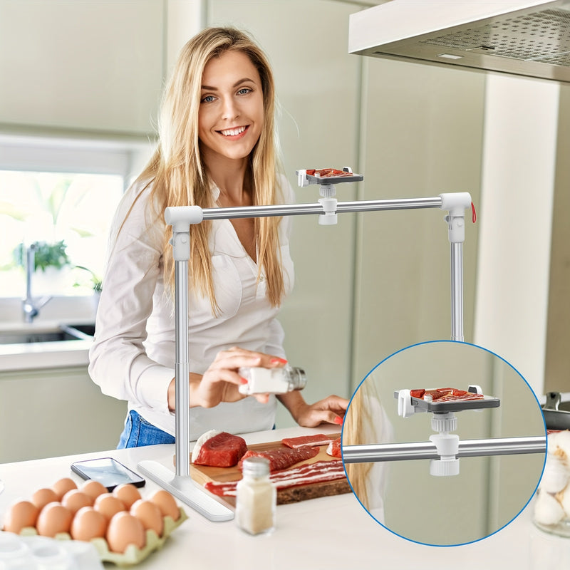 Elevate Your Screen Time: Bedside Tablet Stand with Stable Design and Adjustable Height - Perfect for Relaxing at Home