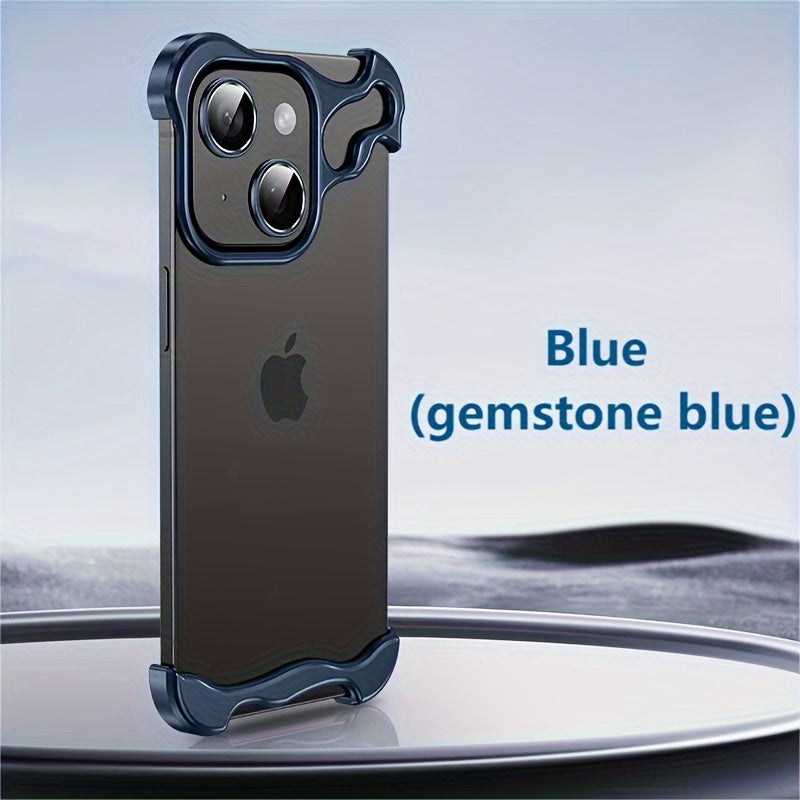 Aerospace Grade Aluminum Metal Armor Mobile Phone Case - New in the Third Quarter of 2024, Suitable for iPhone16/15 Series - Minimalist High-Strength Protection, Advanced Protective Case - Unique Reinforced Protection Design