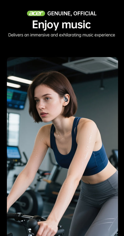 Acer TWS Wireless Headphones with Noise Cancelling, In-Ear Design, Lightweight Touch Control, Long Battery Life, HIFI Sound, Compatible with Mobile Phones, Tablets, And Laptops