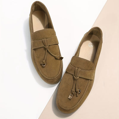 Women's Flat Shoes, Casual Slip On Outdoor Shoes, Comfy Walking Shoes With Solid Color Pendant