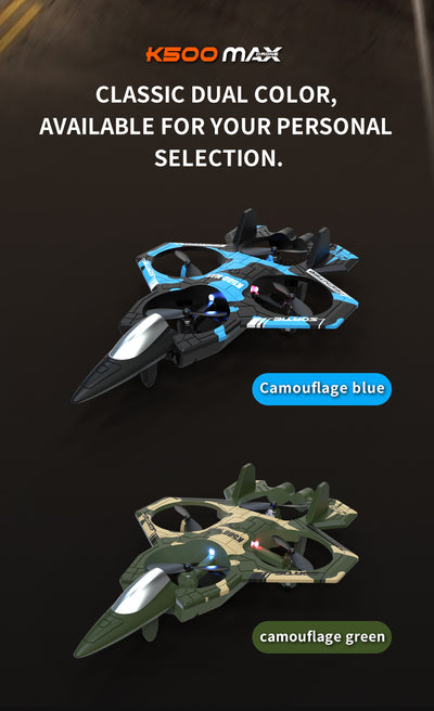 K500MAX RC Drone with 360° Flips, Throw Start, Altitude Hold, One-Key Speed Switch, Crash Resistant Design, RGB Lights, Headless Mode, 6-8 Minute Battery Life, 3m/s Max Speed, Usb Charging, Outdoor Flying, Stunt Enthusiasts,