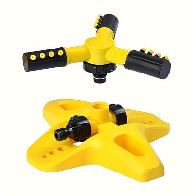 6pcs Lawn Sprinkler Set. 360° Rotating Sprinkler with Adjustable Arm, Plastic Material, Multi-Angle Rotation, Garden Irrigation System [2 4-Way Water Connections + 1 4/6 Standard Connection + 1 Multi-Function Connection]