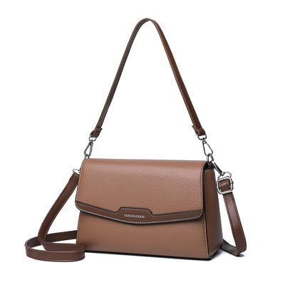 Women'S Crossbody Bag with Adjustable Strap - Purse, Magnetic Closure, Minimalist Everyday Bag for Women, Office, Travel, Parties - Available in Khaki, Light Brown, White, Gray, Purple, Black - Synthetic Faux Leather Handbag,