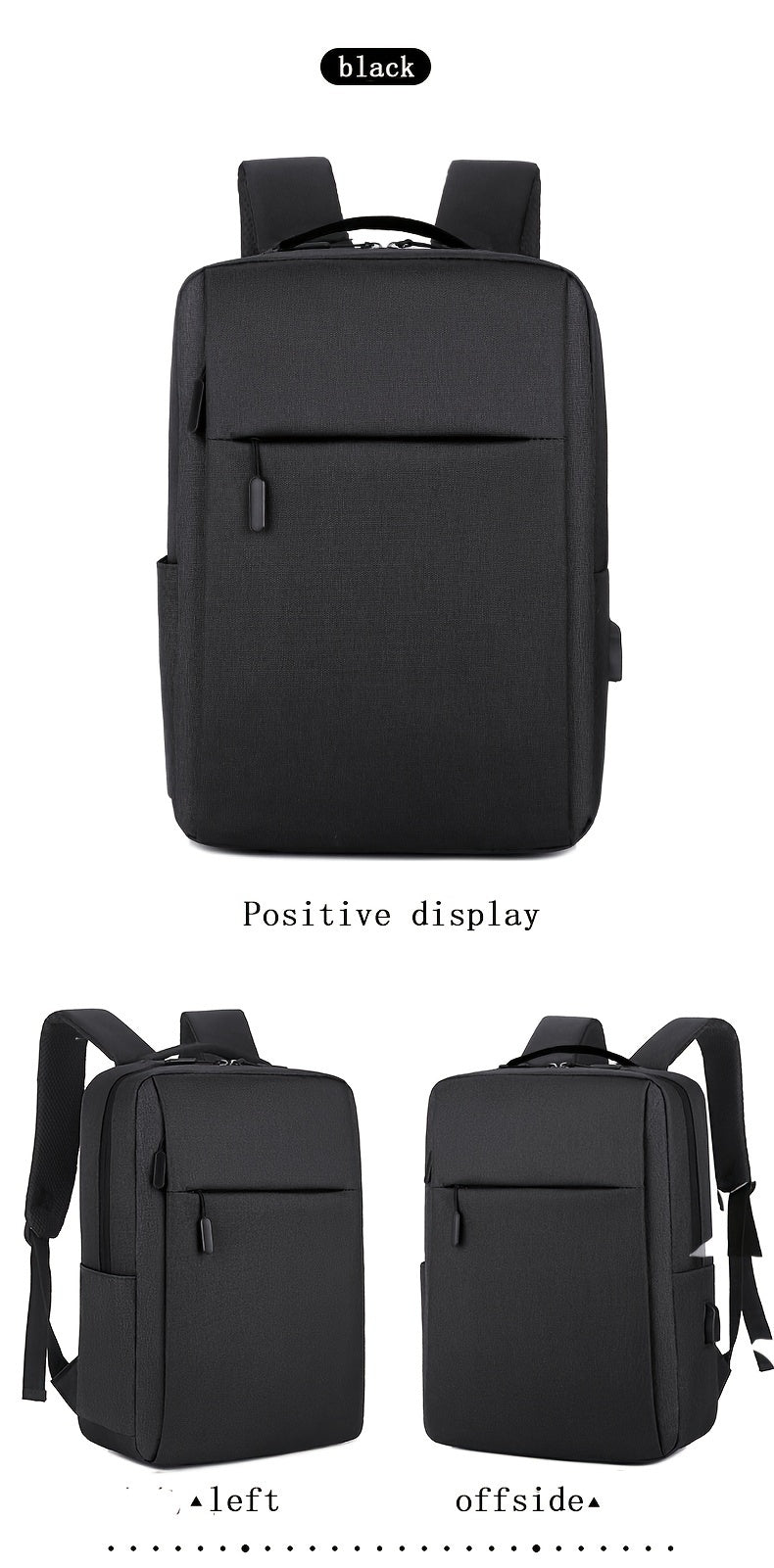 1pc Lightweight Laptop Bag - Durable Fabric Business Backpack with Adjustable Shoulder Straps, Multiple Compartments & Zipper Closure for School, Travel, Work - Grey, Backpack for Travel, Casual Style, Sturdy Construction