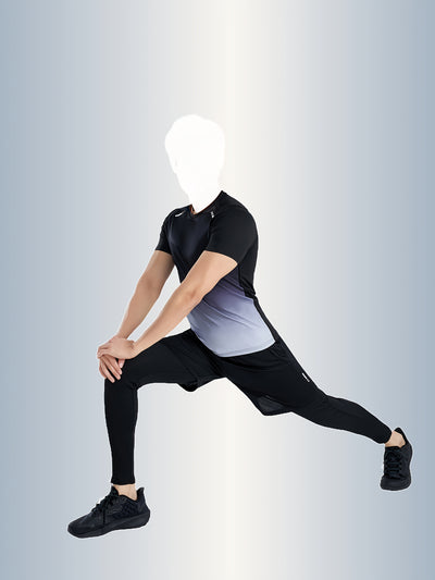 5pcs Men's Sports Set: Quick-Dry Breathable Running Jacket + Compression Long Sleeve Top, Short-Sleeved Shirt & Tight-Fitting Pants with Matching Joggers for All-Season Fitness Training and Ball Games, Jogging Suits for Men,