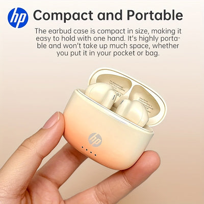 HP Prismatic Gradient Wireless Earbuds with 22H Playtime, Auto-Pairing, Clear Talk Noise Reduction Mic, Touch Control for iOS/Android - Ideal for Gaming & Workouts, Perfect Holiday/Halloween Gift, Wireless Earbuds, Workout He