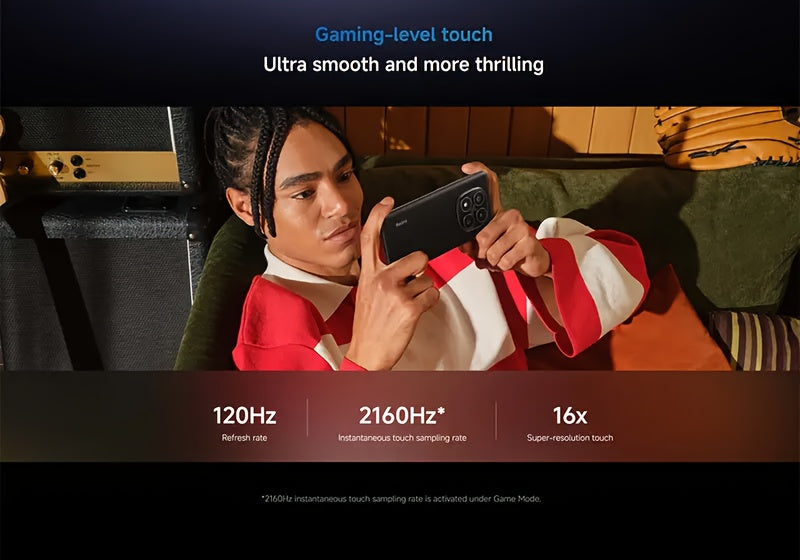 The Xiaomi Redmi Note 14 Pro Smartphone features a 6.67-inch AMOLED display with 120Hz refresh rate and 1080P resolution. It is powered by the Helio G100-Ultra Octa-Core processor and boasts a 200MP camera with OIS. The phone