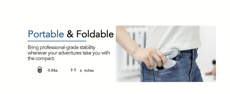 COMITOK L7Cpro Handheld Gimbal Stabilizer with 3-Axis, Portable Foldable Smart Gesture Control, USB Rechargeable, Battery, Ideal for Vlogging, Live Streaming, and Mobile Photography, Live Streaming Equipment | Modern Gimbal |