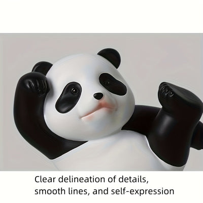 2pcs Cute Panda Phone & Tablet Stand, Adorable Desktop Mobile Holder, Decorative Novelty Accessories, Office & Home Decor, Universal Fit, 8.99cm & 10.01cm Height