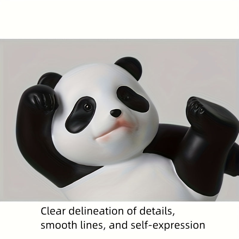 2pcs Cute Panda Phone & Tablet Stand, Adorable Desktop Mobile Holder, Decorative Novelty Accessories, Office & Home Decor, Universal Fit, 8.99cm & 10.01cm Height