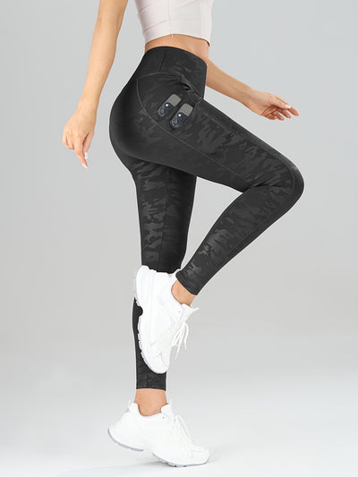 2pcs Women's 5D Anti-Shadow Print High-Waist Sports Pants, Trendy Butt-Lifting Fitness Leggings for Running and Cycling