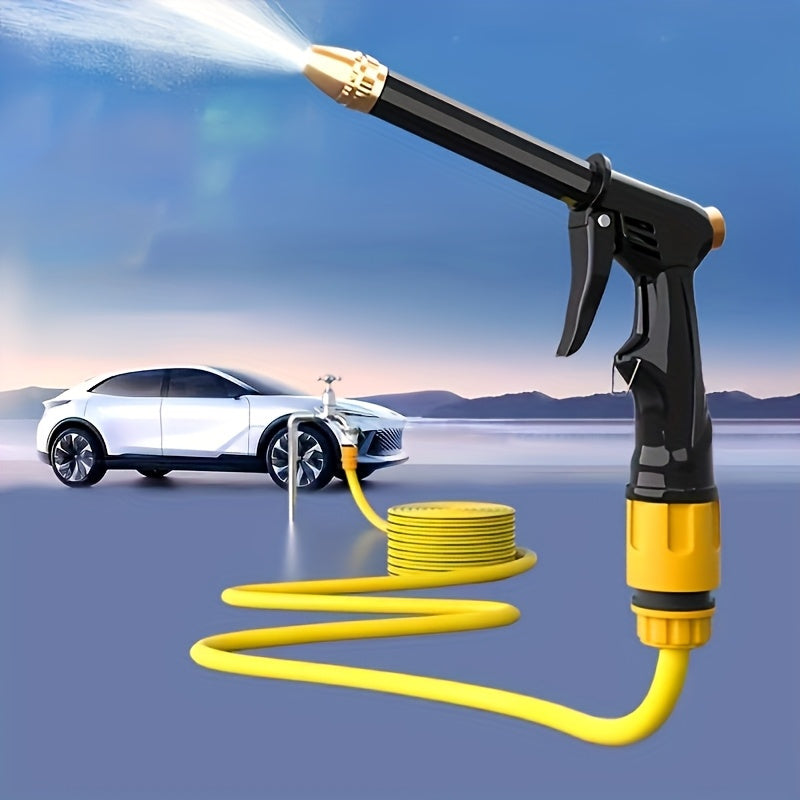 [2x Stronger Power Washer] 2x Stronger Portable Power Washer | Lightning High-Pressure Water Gun, Easy to Use, Non-Slip Handle, Ideal for Car Washing & Watering Plants | Ergonomic Handle, Durable Plastic Construction.