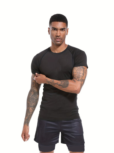 Spider Pattern Compression Shirts Men's Short Sleeve Athletic Undershirt Gear T-shirt For Sports Workout (Pants Not Included)