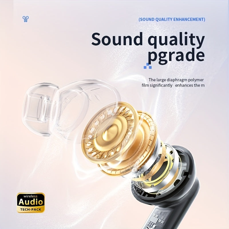 ACER HiFi High-definition Stereo Sound TWS Wireless Earbuds with Call Noise Cancellation, Long Standby Time, Dual Core 5.4 Wireless Chip, HIFI Grade Stereo Sound, Lightweight Touch Design, Fashionable Design, Comfortable for