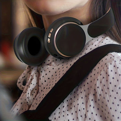 Wireless Headset Wireless Earphone Wireless 5.0 Cute Earbuds Headsets Foldable Lightweight Headphones Suitable For Travel Work Mobile Phone Computer Laptop Christmas Gift For Friends.