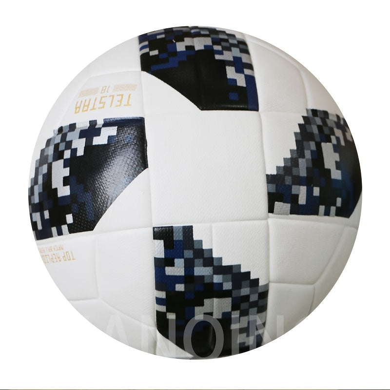 Professional No.5 Soccer Ball - Seamless Construction, Anti-Slip Texture & High Elasticity - Faux Leather Football for Training, Matches, Tournaments - Ideal for Adults, Teams, Gifts (Includes Free Ball Needle & Net) - Durabl