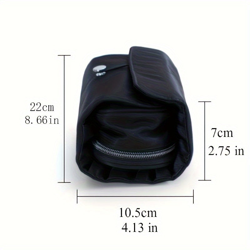 حقيبة تنظيم فرش المكياج بسعة كبيرة - حقيبة مستحضرات تجميل محمولة متعددة الوظائف على الطراز الكوري للطلاب