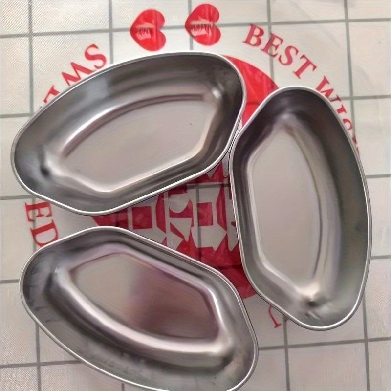 3-Piece Stainless Steel Steamer Insert Set, Fan-Shaped Divided Cooking Pans for Rice, Eggs, and Vegetables, No Electricity Needed, Kitchen Essentials