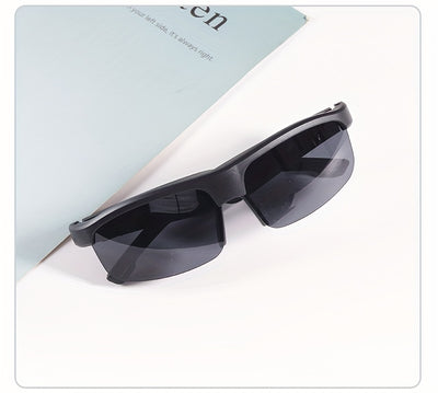 KOIPSSE Smart Glasses with Built-in Microphone, High-Resolution Audio, Waterproof IPX4, USB/Battery Powered, Rechargeable Lithium Polymer Battery, 120mAh, Wireless Connection, Outdoor Sports Glasses with HIFI Music Playback,