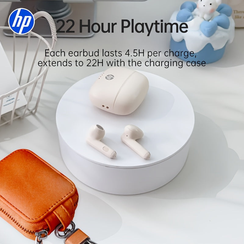 HP Prismatic Gradient Wireless Earbuds with 22H Playtime, Auto-Pairing, Clear Talk Noise Reduction Mic, Touch Control for iOS/Android - Ideal for Gaming & Workouts, Perfect Holiday/Halloween Gift, Wireless Earbuds, Workout He