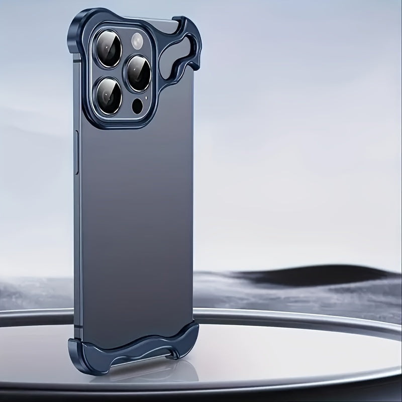 Aerospace Grade Aluminum Metal Armor Mobile Phone Case - New in the Third Quarter of 2024, Suitable for iPhone16/15 Series - Minimalist High-Strength Protection, Advanced Protective Case - Unique Reinforced Protection Design