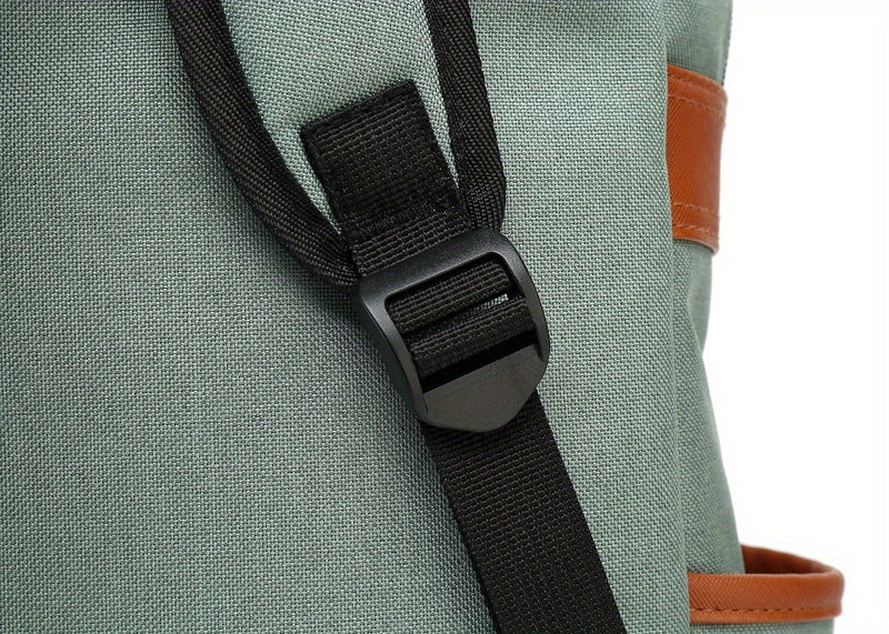 حقيبة ظهر للطلاب وحقيبة سفر وحقيبة خارجية غير رسمية للرجال والنساء وحقيبة كمبيوتر وحقيبة كتف متعددة الأغراض مع حزام مزخرف