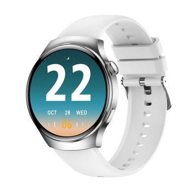 Men's Outdoor Sports Smartwatch - Wireless Calling, Full Touch HD Screen, Multiple Sport Modes, Step and Calorie Counter, USB Rechargeable Silicone Strap - Ideal Gift for Him, Communication Device | Round Face Watch with Wall