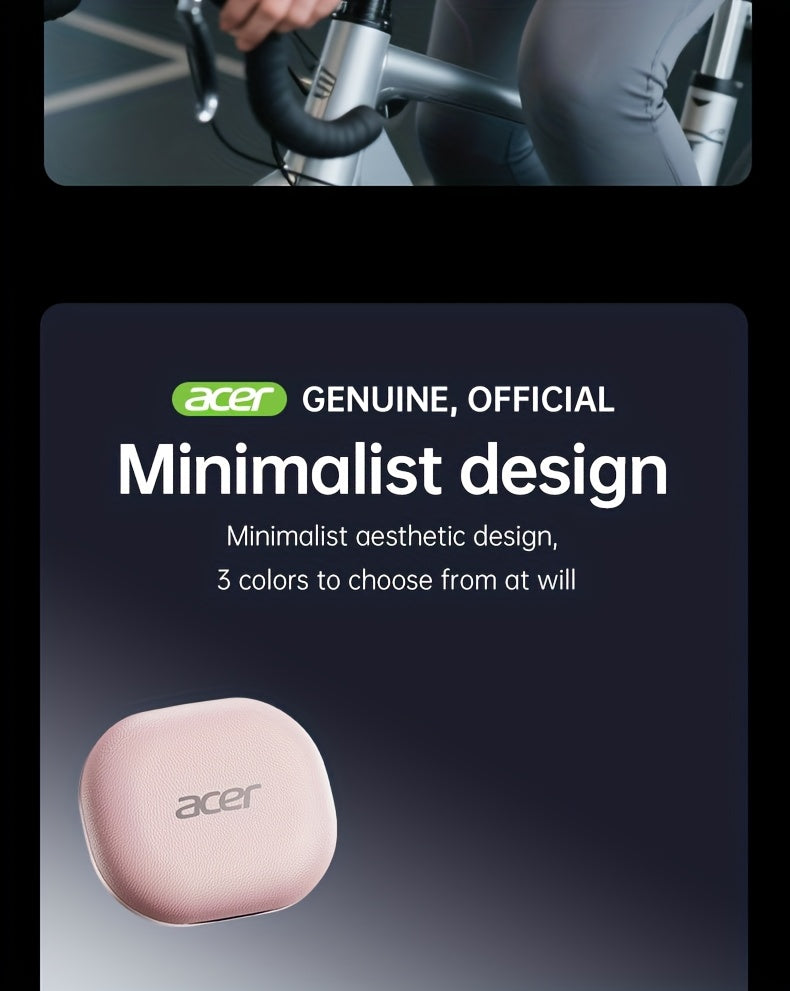 Acer TWS Wireless Headphones with Noise Cancelling, In-Ear Design, Lightweight Touch Control, Long Battery Life, HIFI Sound, Compatible with Mobile Phones, Tablets, And Laptops