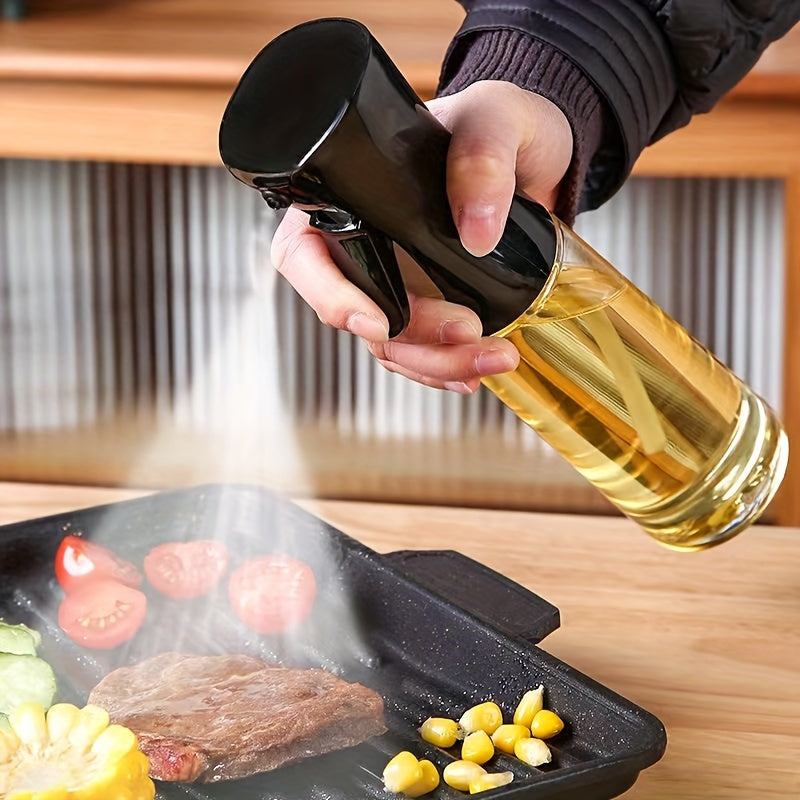 1 BPA-Free Oil Spray Bottle, Suitable for Cooking - Rectangular Design with Precision Nozzle, Ergonomic Kitchen Tool for Air Fryer, Baking, Grilling, Salad & Hair Care, Hand Wash Only, Baking Accessory, Durable Sprayer, Mist