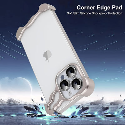 Aerospace Grade Aluminum Metal Armor Mobile Phone Case - New in the Third Quarter of 2024, Suitable for iPhone16/15 Series - Minimalist High-Strength Protection, Advanced Protective Case - Unique Reinforced Protection Design