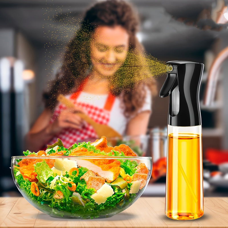 1 BPA-Free Oil Spray Bottle, Suitable for Cooking - Rectangular Design with Precision Nozzle, Ergonomic Kitchen Tool for Air Fryer, Baking, Grilling, Salad & Hair Care, Hand Wash Only, Baking Accessory, Durable Sprayer, Mist