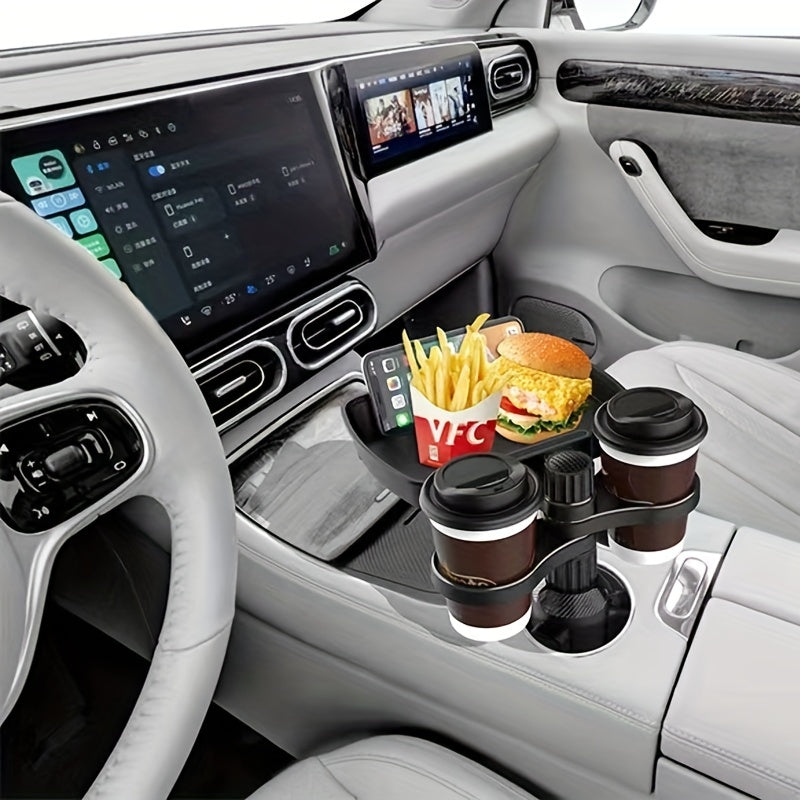 Car Mobile Phone Bracket Tray Beverage Coffee Small Dining Table Food Storage Rack Water Cup Plate Bracket