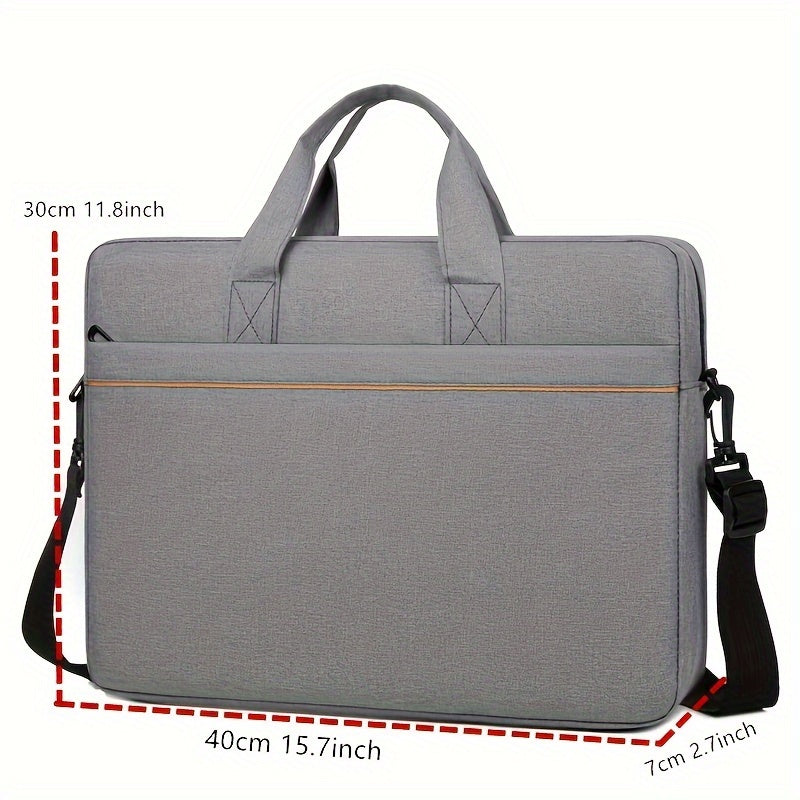 Durable Lycra Laptop Bag with Checkpoint-Friendly Design - Grey Messenger Shoulder Bag for Men and Women, TSA-Compliant, Polyester Lining, Ideal for Office, School, and Travel, Travel Essentials Bag | Checkpoint Friendly Bag