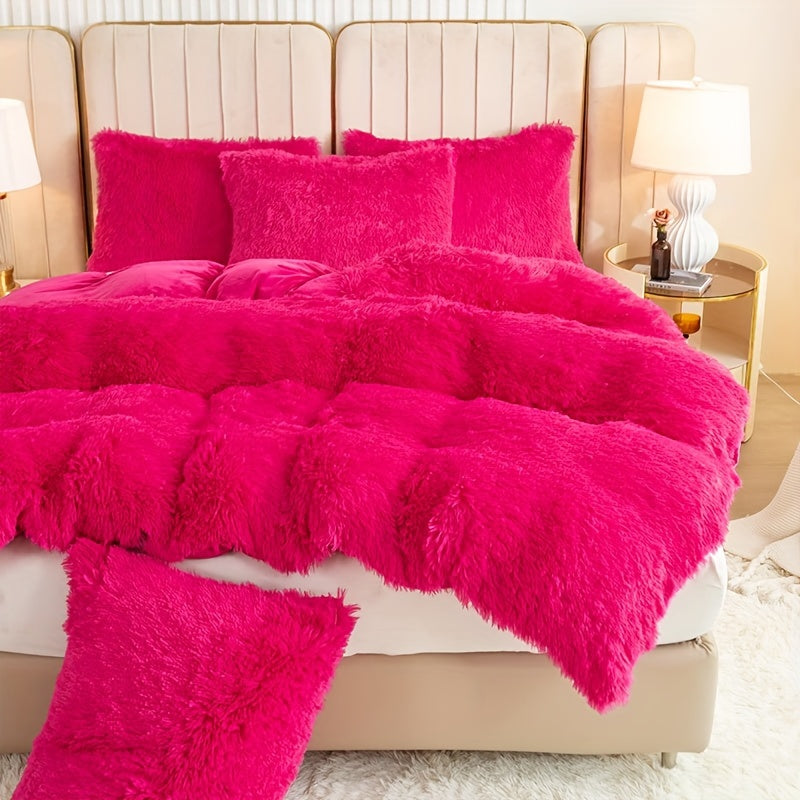 طقم غطاء لحاف فاخر من 3 قطع - غطاء سرير ناعم ومريح لجميع المواسم مصنوع من البوليستر بسحاب لغرفة النوم وغرفة الضيوف والمبيت