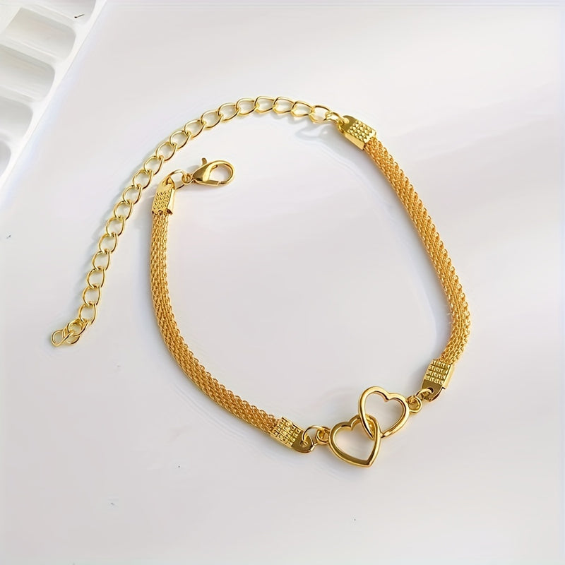 1 Fashionable Peach Heart Anklet