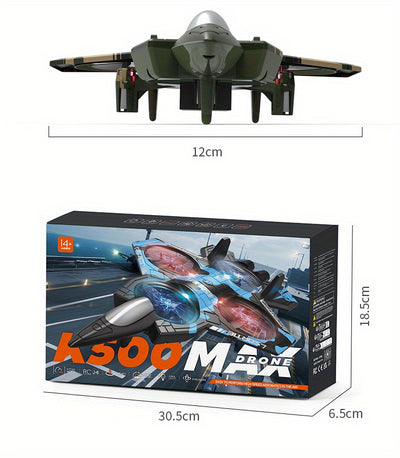 K500MAX RC Drone with 360° Flips, Throw Start, Altitude Hold, One-Key Speed Switch, Crash Resistant Design, RGB Lights, Headless Mode, 6-8 Minute Battery Life, 3m/s Max Speed, Usb Charging, Outdoor Flying, Stunt Enthusiasts,