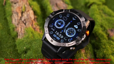 [Smart Watch] 1.52" Synwoo Smart Watch, Touchscreen Outdoor Sports Watch | 410mAh Battery, Pedometer, 100+ Exercise Modes, Camera Control, Weather Forecast, Swimming Mode, Black Strap, Outdoor Fitness Gear