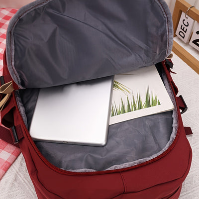 Vintage Retro   Backpack Large Capacity, School And Travel Rucksack With Multiple Pockets