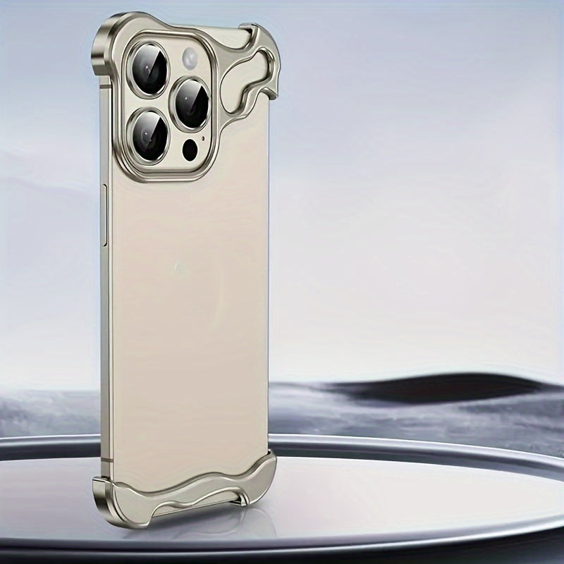 Aerospace Grade Aluminum Metal Armor Mobile Phone Case - New in the Third Quarter of 2024, Suitable for iPhone16/15 Series - Minimalist High-Strength Protection, Advanced Protective Case - Unique Reinforced Protection Design