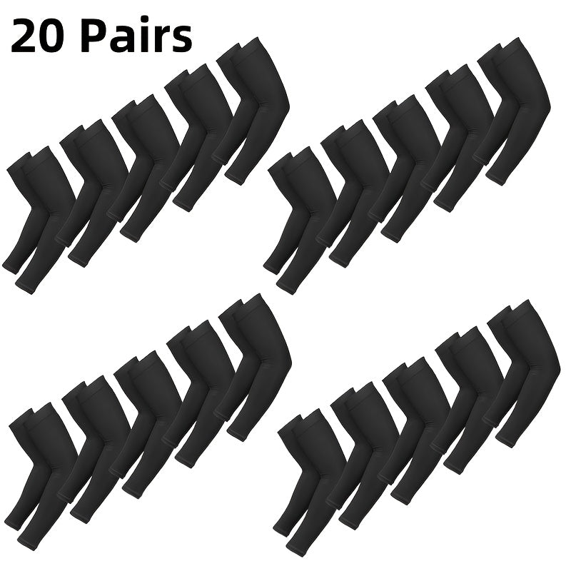 3 Pair Cooling Arm Sleeves, Arm Sleeves Breathable, Stretchable, Quick Drying for Sports & Daily Use, lce Fabric, Elastic Fit, Outdoor Accessory for Summer Activities, Cycling(15/20pairs available), Cycling Gear, Outdoor Acti