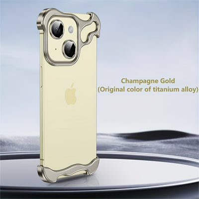 Aerospace Grade Aluminum Metal Armor Mobile Phone Case - New in the Third Quarter of 2024, Suitable for iPhone16/15 Series - Minimalist High-Strength Protection, Advanced Protective Case - Unique Reinforced Protection Design