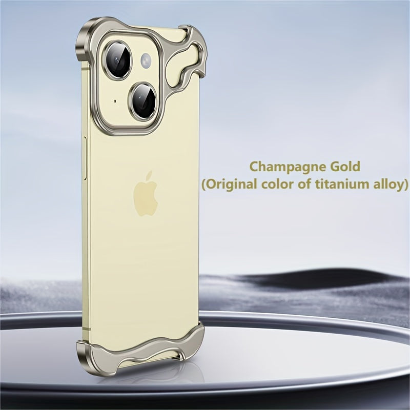 Aerospace Grade Aluminum Metal Armor Mobile Phone Case - New in the Third Quarter of 2024, Suitable for iPhone16/15 Series - Minimalist High-Strength Protection, Advanced Protective Case - Unique Reinforced Protection Design