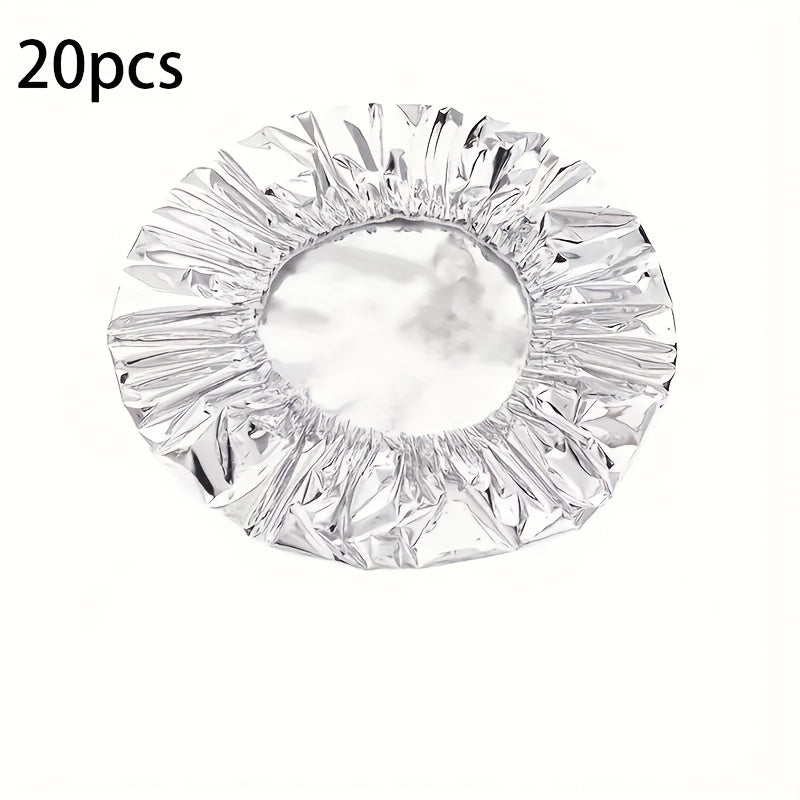 10PCS 15PCS 20PCS 25PCS 30PCS 40PCS 5PCS Food-Grade Reusable Aluminum Foil Lids for Bowls, Plates & Dishes – Universal Kitchen Insulation Covers to Keep Meals Warm and Fresh